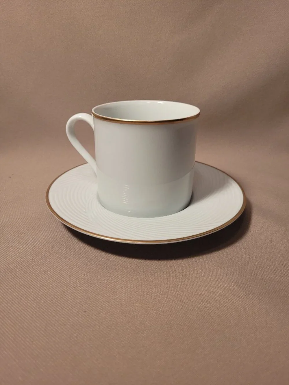 Dansk Tapestries Brocade Gold Cup & Saucer Set EXCELLENT!